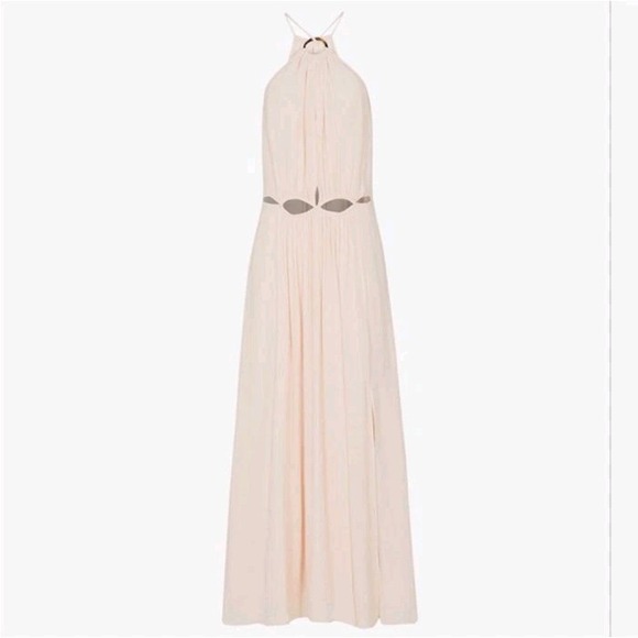 Reiss Dresses & Skirts - REISS Women's 4 Marta Midi Dress Halter Neck Pink‎ Sexy Party Cocktail